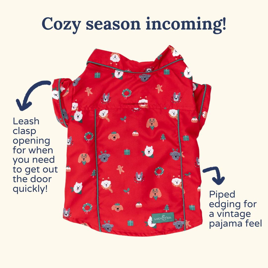 Happy Howlidays Pajamas + Human Eye Pillow