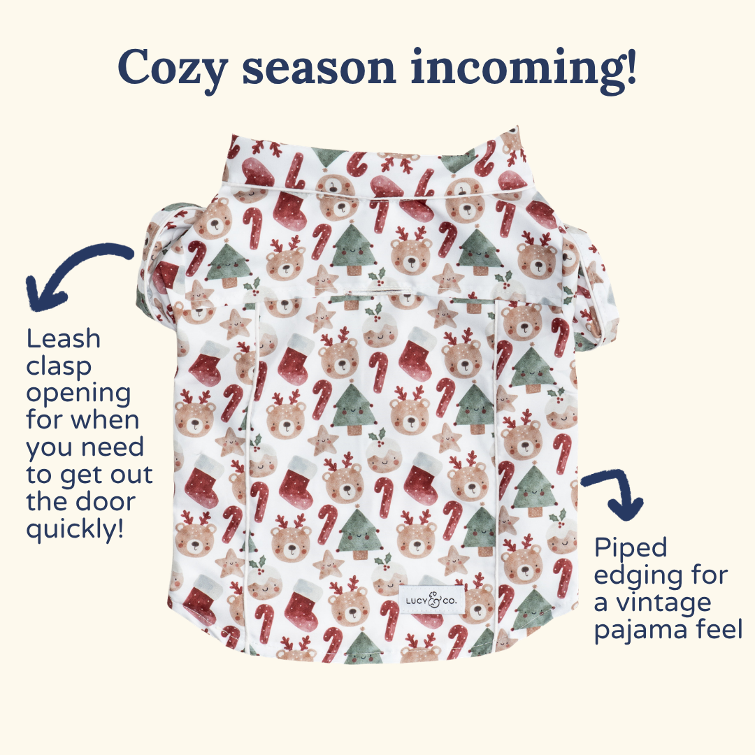 Jingle Bells Pajamas + Human Eye Pillow