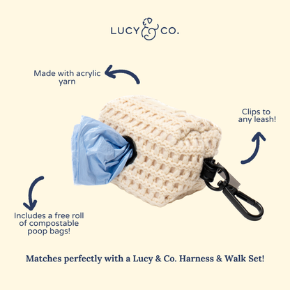 Main Squeeze Crochet Poop Bag Holder