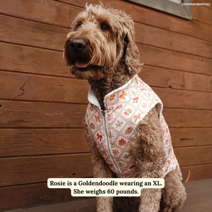 Cozy Cottage Reversible Teddy Vest