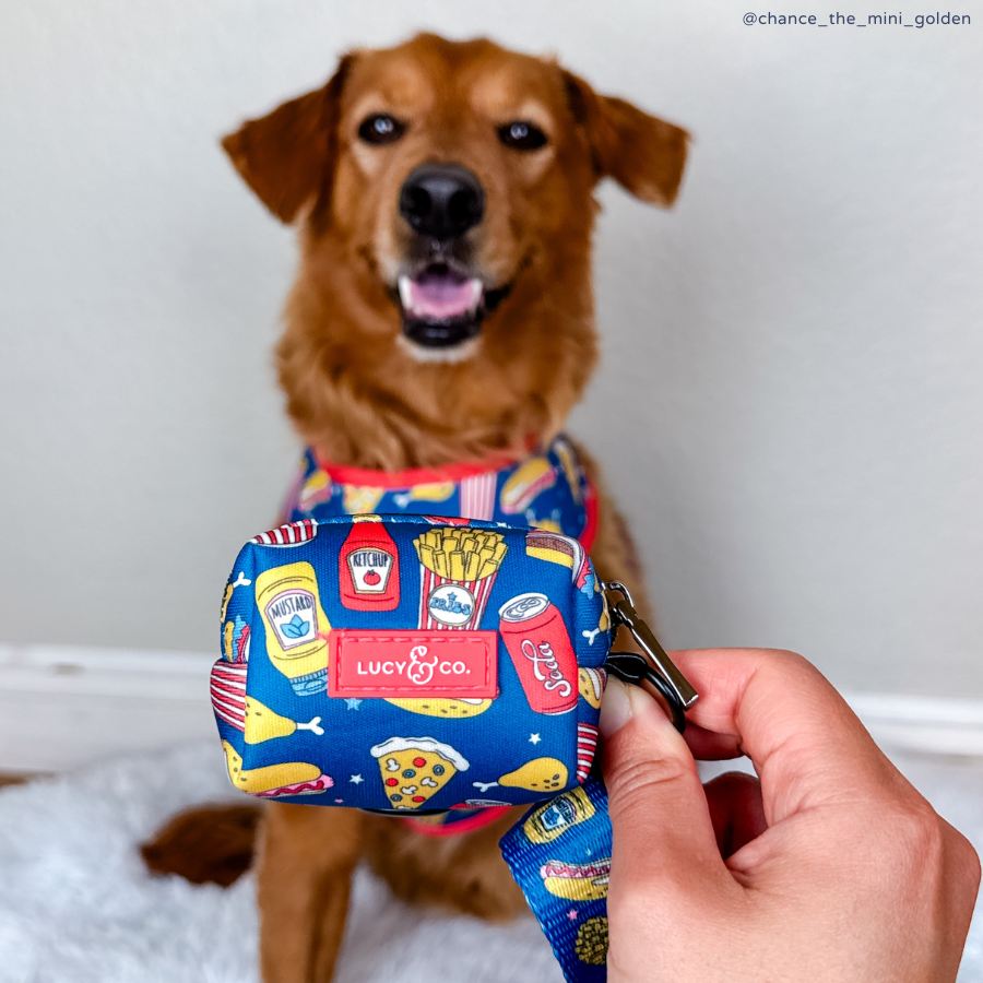 Red, White & BBQ Poop Bag Holder