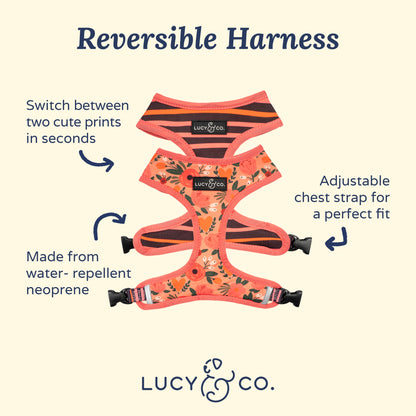 Posy Pink Reversible Harness