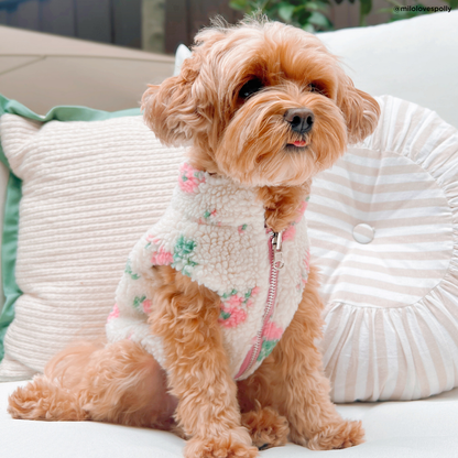 In Full Bloom Reversible Teddy Vest