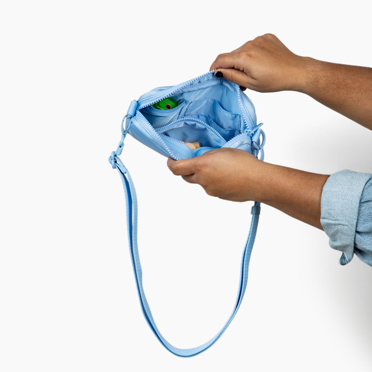 Denim Blue Crossbody Bag
