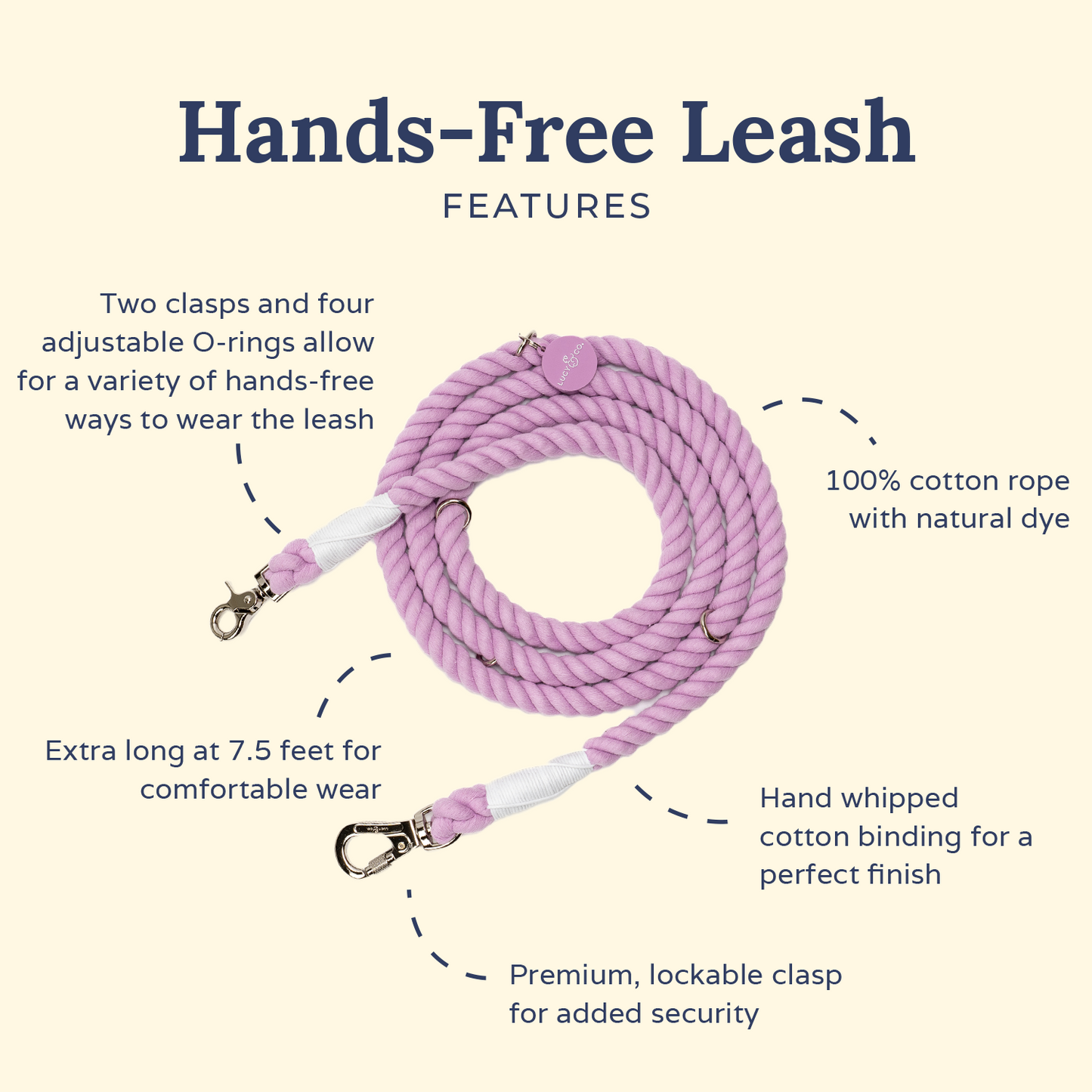 Bouquet Hands-Free Rope Leash