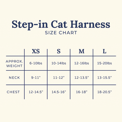 Tinned Fish Step-in Cat Harness