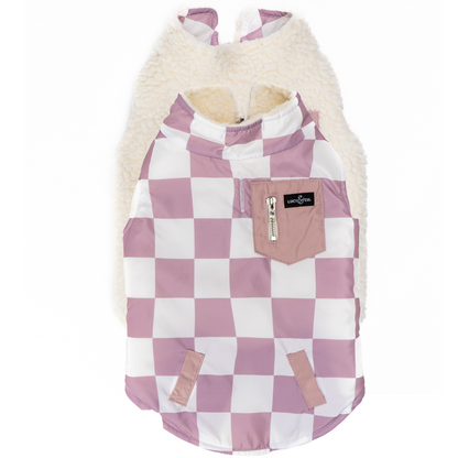 The Checked Out Reversible Teddy Vest