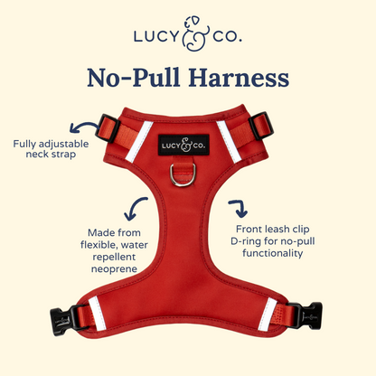 Cherry Red No-Pull Harness