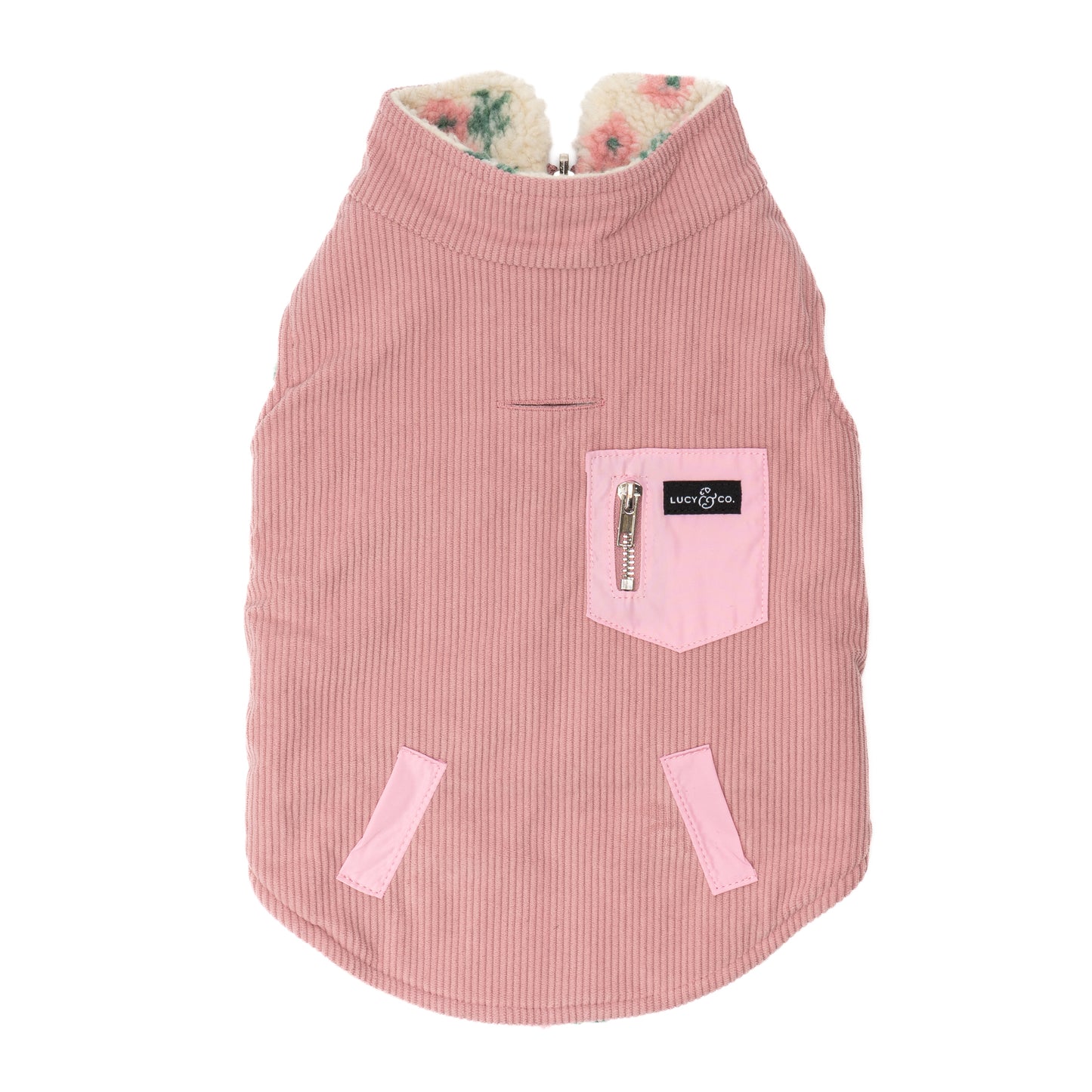 In Full Bloom Reversible Teddy Vest