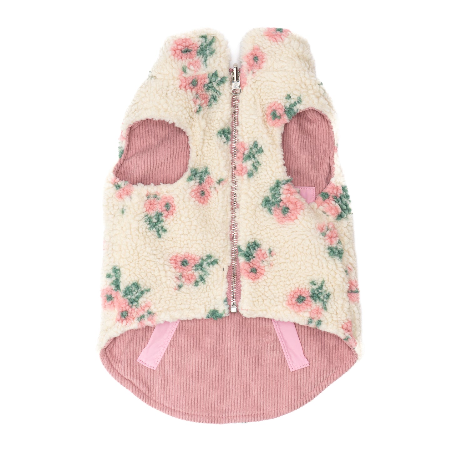 In Full Bloom Reversible Teddy Vest