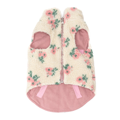 In Full Bloom Reversible Teddy Vest