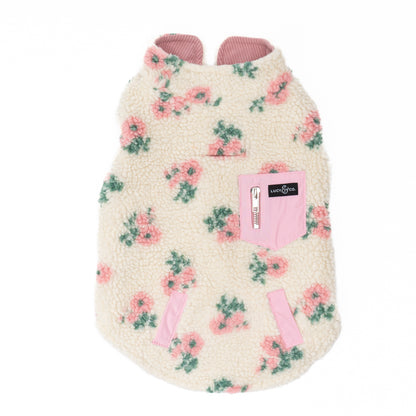 In Full Bloom Reversible Teddy Vest
