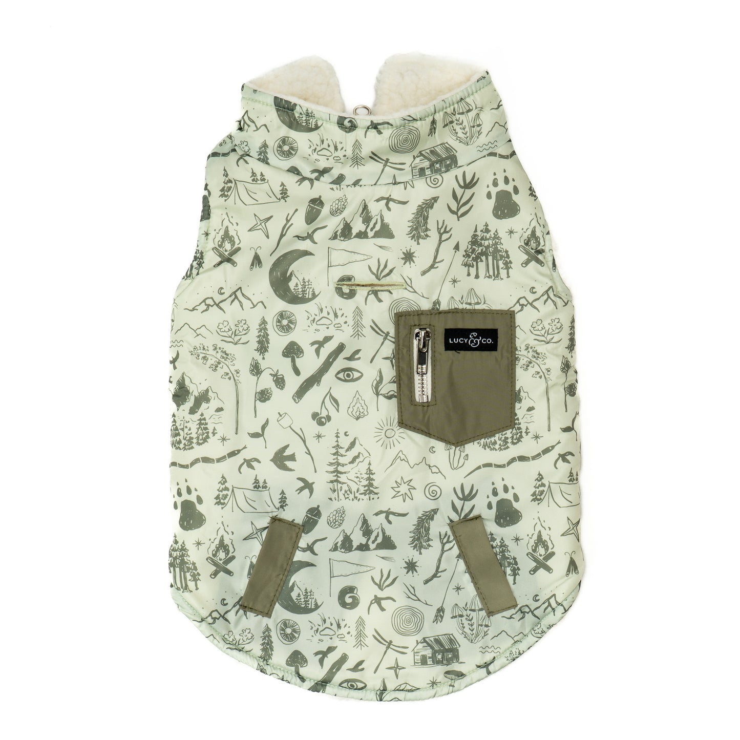 Camp Out Reversible Teddy Vest