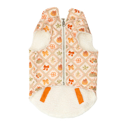Cozy Cottage Reversible Teddy Vest