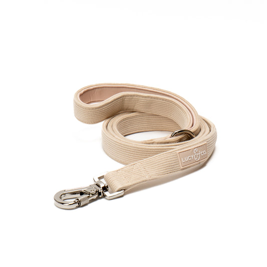 Cream Corduroy Leash