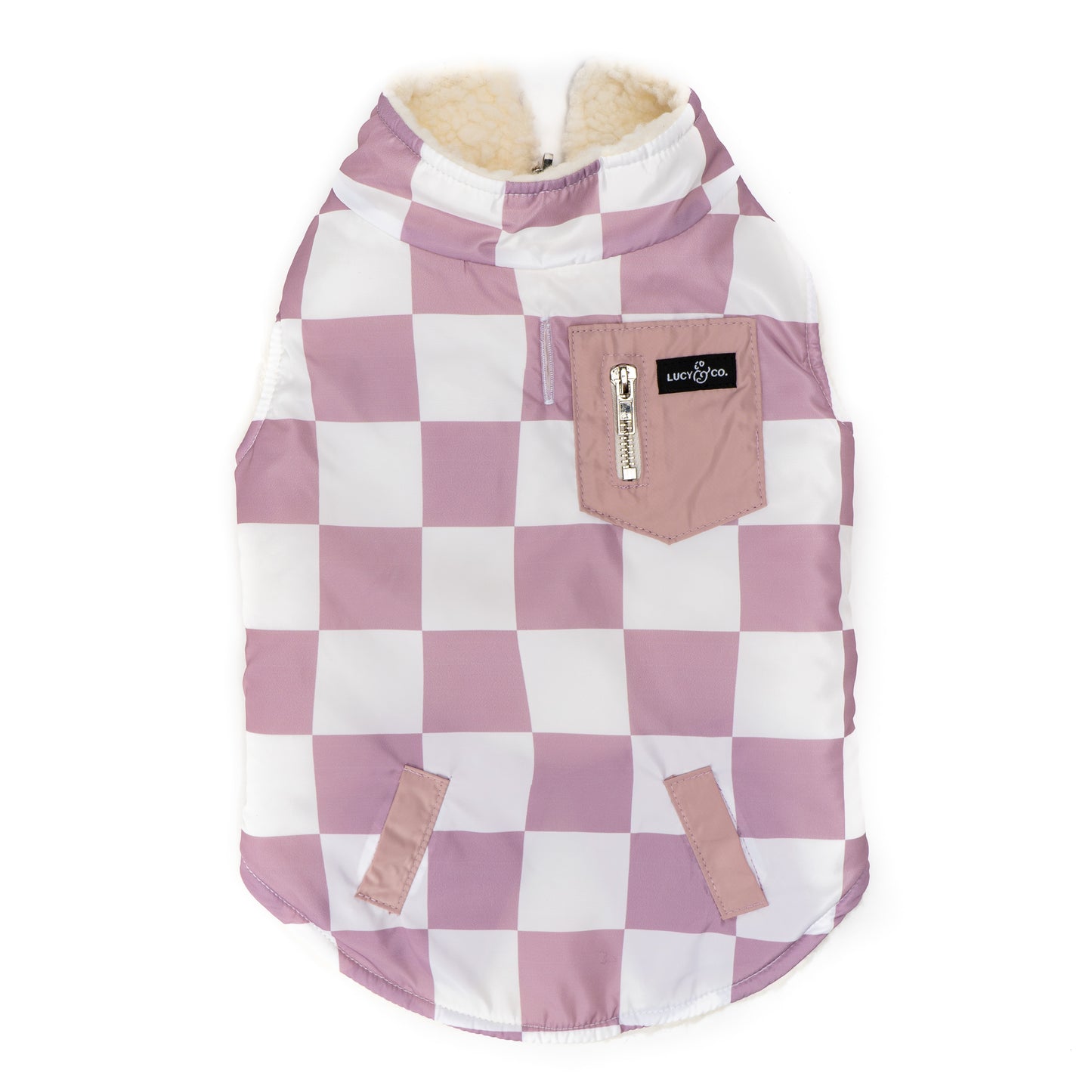 The Checked Out Reversible Teddy Vest