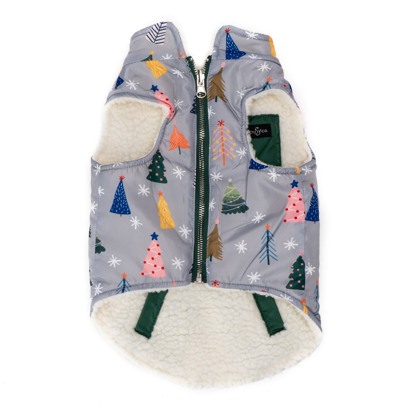 Limited Edition! The Tree-mendous Reversible Teddy Vest