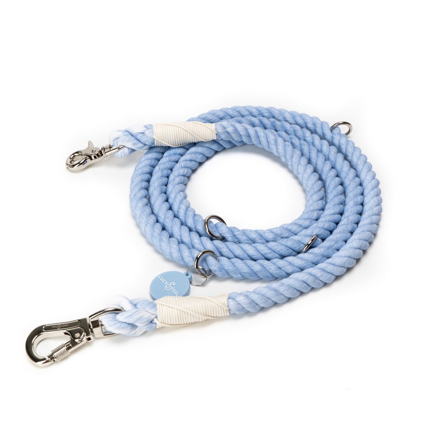 The Denim Blue Hands-Free Rope Leash