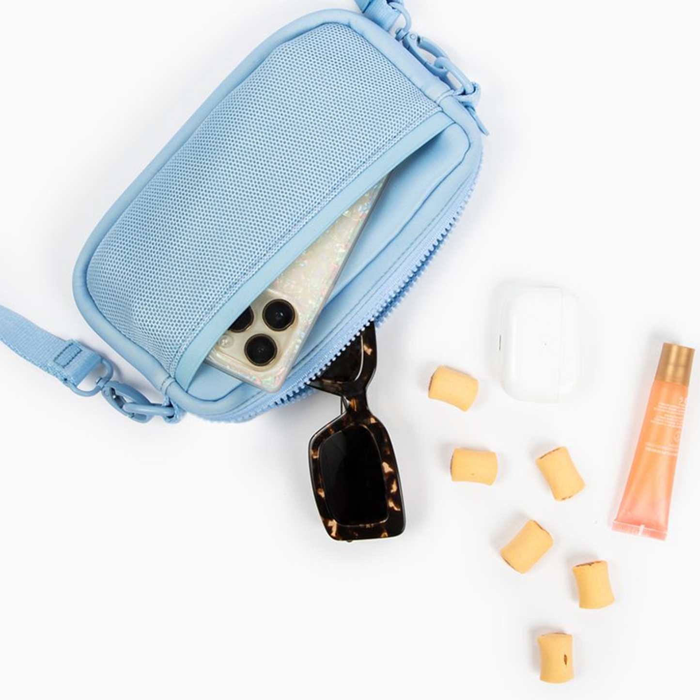 Denim Blue Crossbody Bag