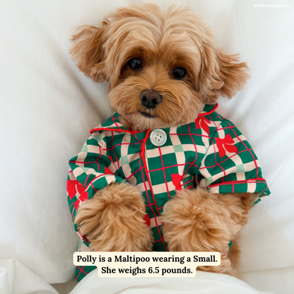 Howliday Bows Pajamas + Human Eye Pillow
