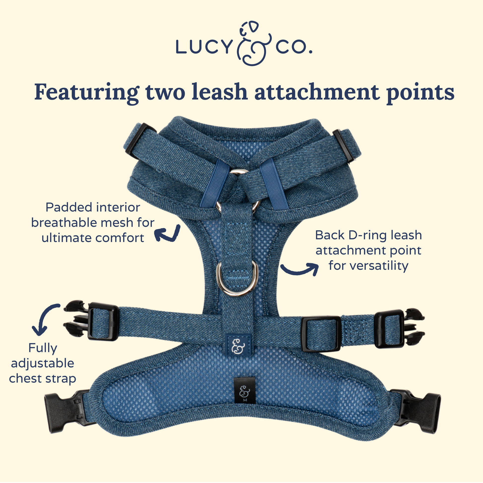 The Cider Teddy Fleece Fall No-Pull Harness | Lucy & Co. The Cider Teddy Fleece Fall No-Pull Harness | Lucy & Co.