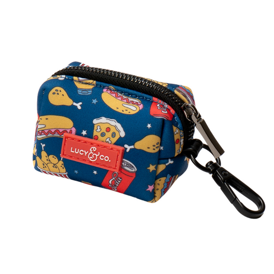 Red, White & BBQ Poop Bag Holder
