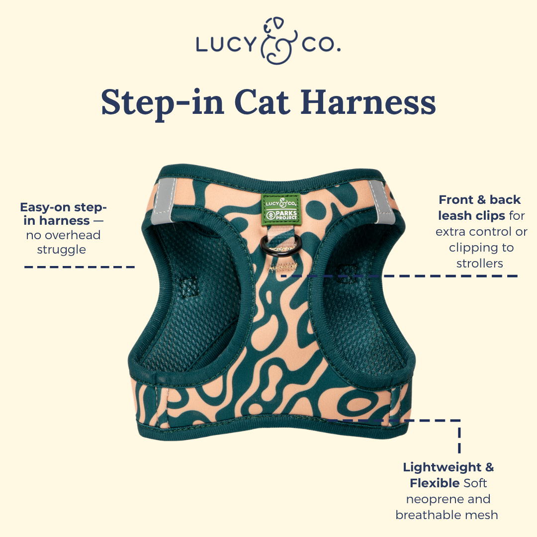 Lucy & Co. x Parks Project Geyser Step-in Cat Harness