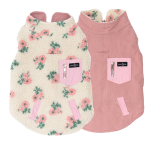 In Full Bloom Reversible Teddy Vest