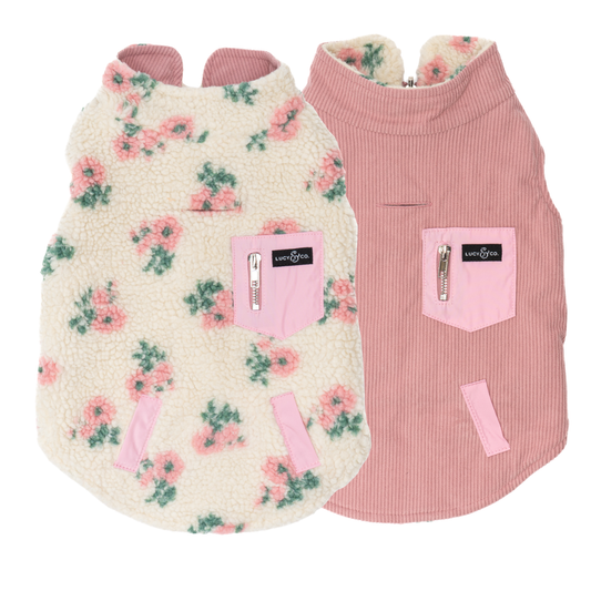 In Full Bloom Reversible Teddy Vest