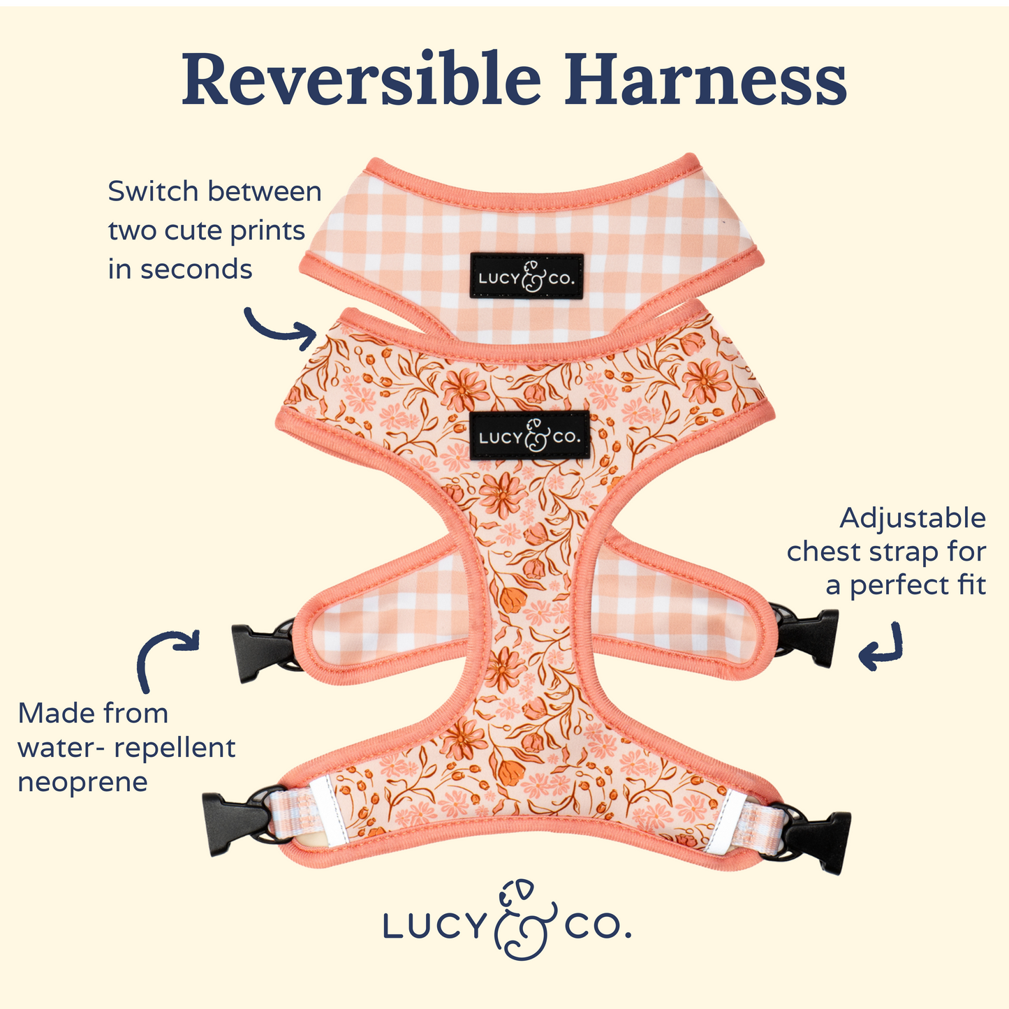 Woodland Wildflowers Reversible Harness