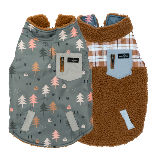 Take a Hike Reversible Teddy Vest