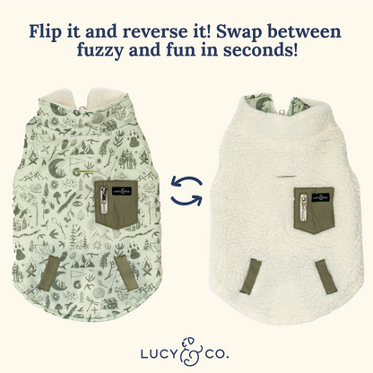 Camp Out Reversible Teddy Vest