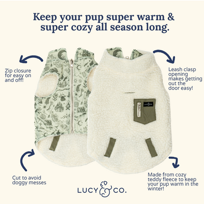 Camp Out Reversible Teddy Vest