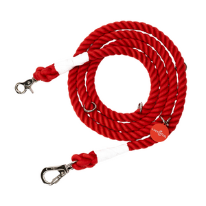 Cherry Red Hands-Free Rope Leash