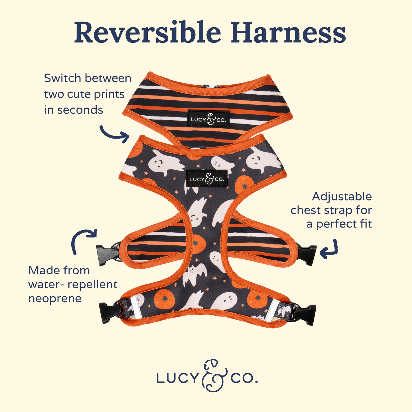 Happy Haunting Reversible Harness