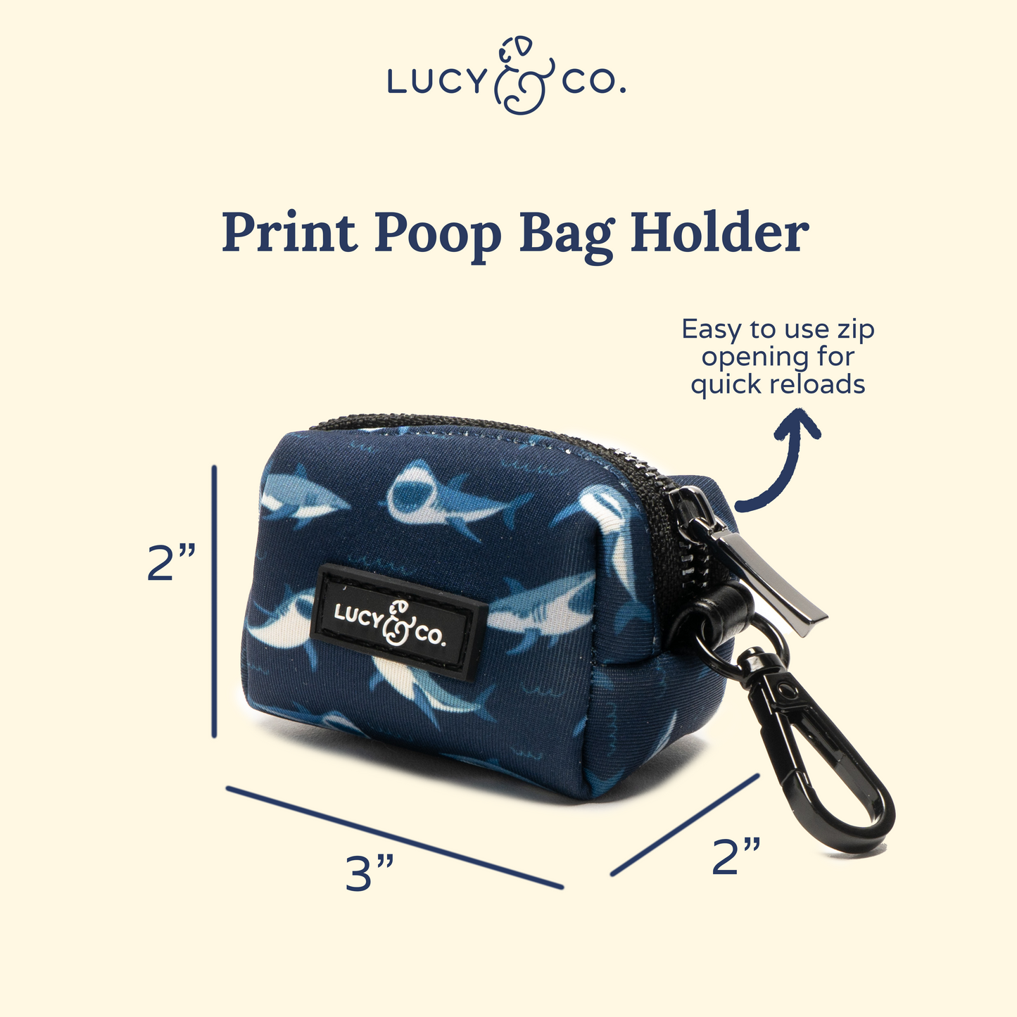 Shark Attack Poop Bag Holder