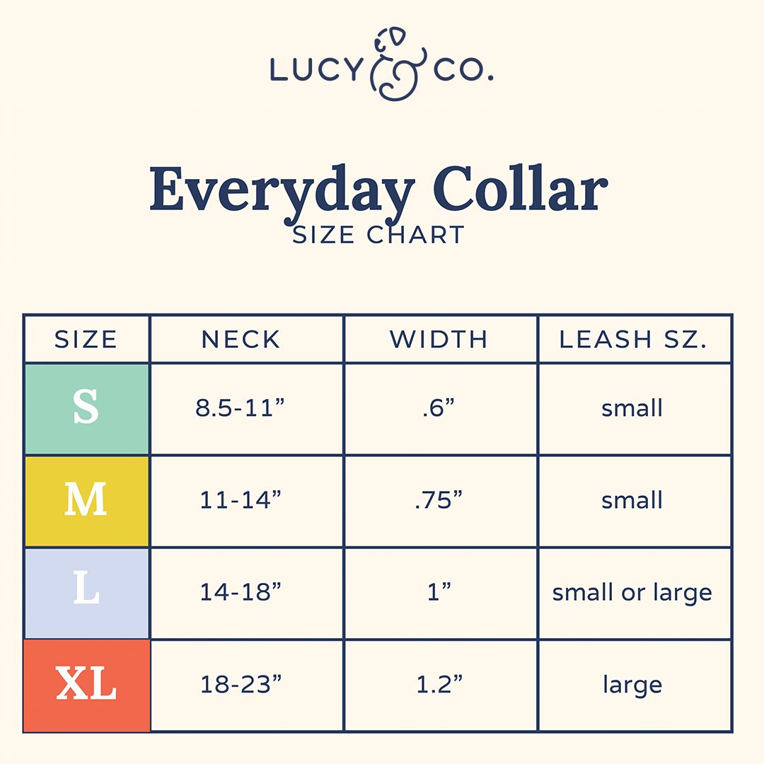 Lucy & Co. The Mint Everyday PVC Collar, Small, Green