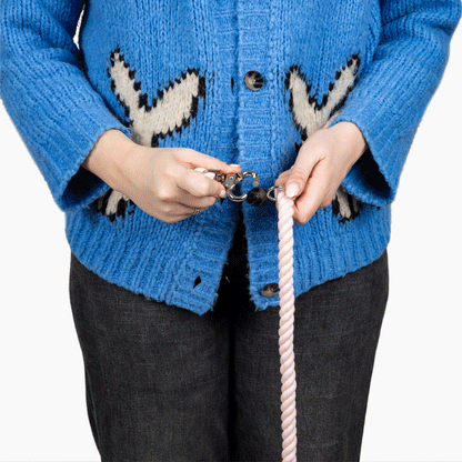 The Blueberry Twist Hands-Free Rope Leash