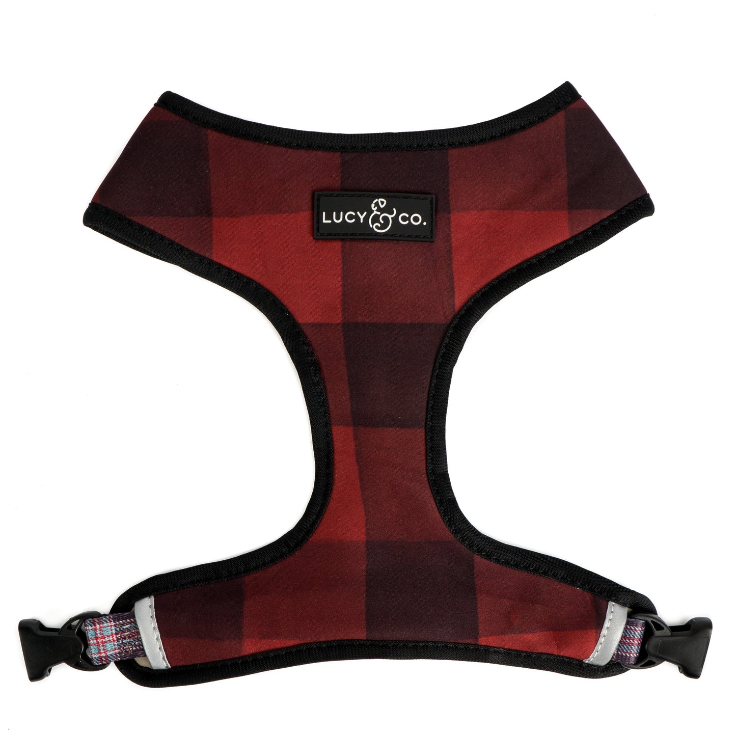 Holly Jolly Plaid Reversible Harness