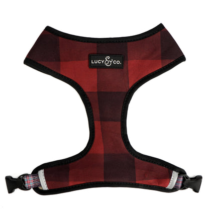Holly Jolly Plaid Reversible Harness