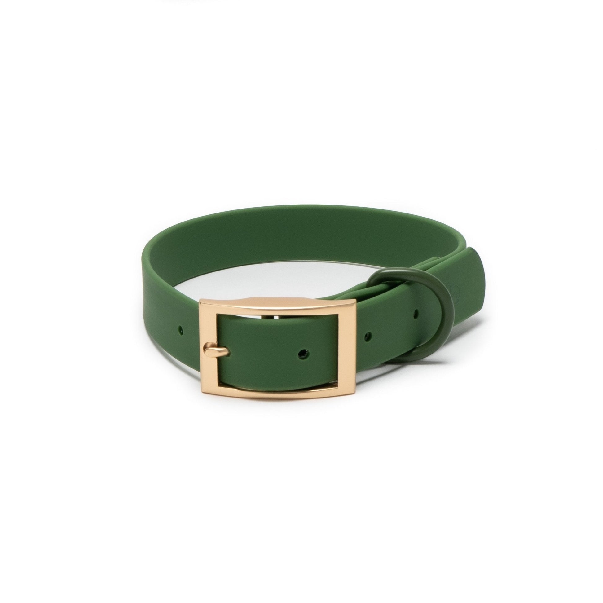 Lucy & Co. The Pine Everyday PVC Collar, Small, Green
